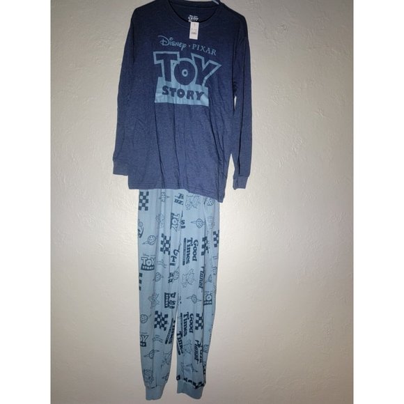 Disney Pixar Toy Story 2 Piece Sleep Set Large Fleece pajamas adult size large - Picture 1 of 5